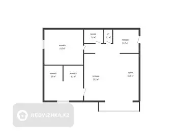 102.2 м², 3-комнатная квартира, этаж 5 из 6, 102 м², изображение - 11