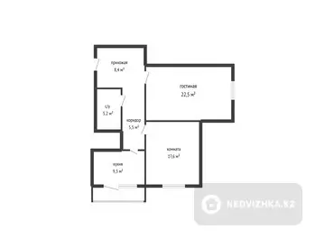 71.5 м², 2-комнатная квартира, этаж 6 из 10, 72 м², изображение - 15