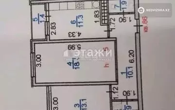 58 м², 2-комнатная квартира, этаж 10 из 12, 58 м², изображение - 5