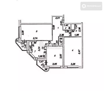 76 м², 3-комнатная квартира, этаж 14 из 25, 76 м², изображение - 10