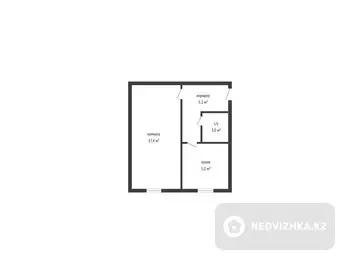 30.5 м², 1-комнатная квартира, этаж 1 из 5, 30 м², изображение - 11