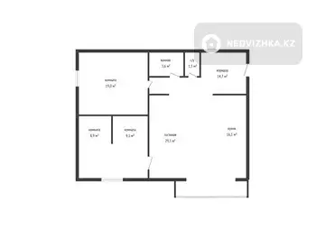 102.2 м², 3-комнатная квартира, этаж 5 из 6, 102 м², изображение - 11