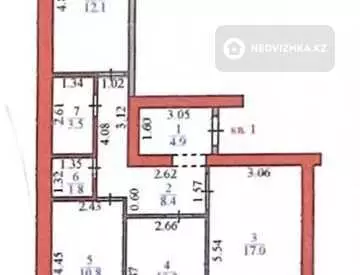 73 м², 3-комнатная квартира, этаж 2 из 7, 73 м², изображение - 11