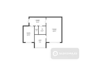 51.2 м², 2-комнатная квартира, этаж 3 из 5, 51 м², изображение - 11