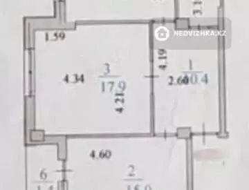 62 м², 2-комнатная квартира, этаж 7 из 9, 62 м², изображение - 11