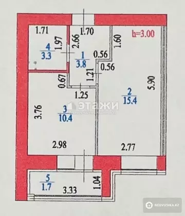 35 м², 1-комнатная квартира, этаж 2 из 12, 35 м², изображение - 10