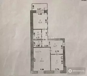 64 м², 2-комнатная квартира, этаж 6 из 9, 64 м², изображение - 7