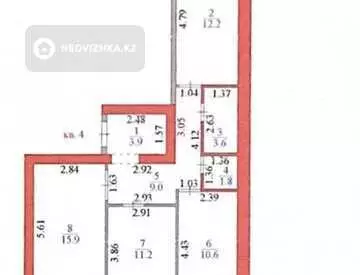 69.9 м², 3-комнатная квартира, этаж 4 из 7, 70 м², изображение - 0