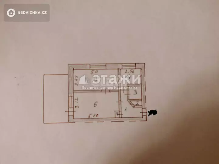 42.3 м², 2-комнатная квартира, этаж 5 из 5, 42 м², изображение - 1