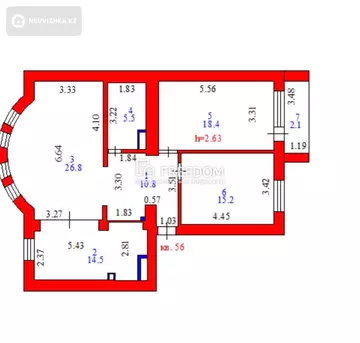 93 м², 3-комнатная квартира, этаж 5 из 9, 93 м², изображение - 12