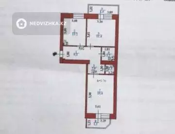 64 м², 2-комнатная квартира, этаж 6 из 9, 64 м², изображение - 7