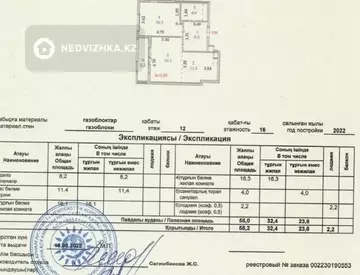 58.2 м², 2-комнатная квартира, этаж 12 из 16, 58 м², изображение - 0