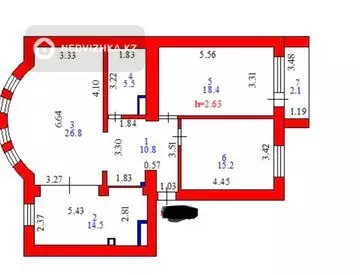 90 м², 3-комнатная квартира, этаж 5 из 9, 90 м², изображение - 0