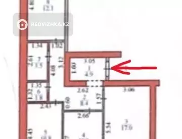 70.8 м², 3-комнатная квартира, этаж 5 из 7, 71 м², изображение - 0