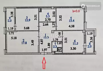 83 м², 3-комнатная квартира, этаж 4 из 9, 83 м², изображение - 1