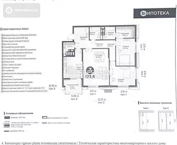 3-комнатная квартира, этаж 18 из 21, 123 м²