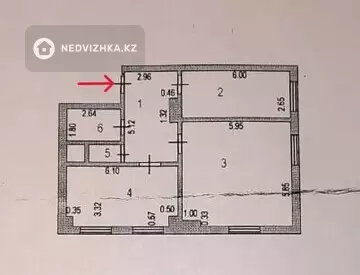 2-комнатная квартира, этаж 2 из 6, 91 м²