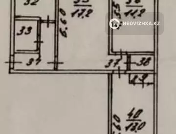 58.8 м², 3-комнатная квартира, этаж 2 из 4, 59 м², изображение - 45