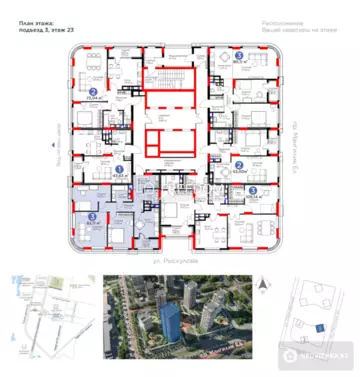 3-комнатная квартира, этаж 23 из 28, 82 м²