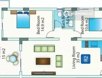 85 м², 3-комнатная квартира, этаж 2 из 11, 85 м², изображение - 15