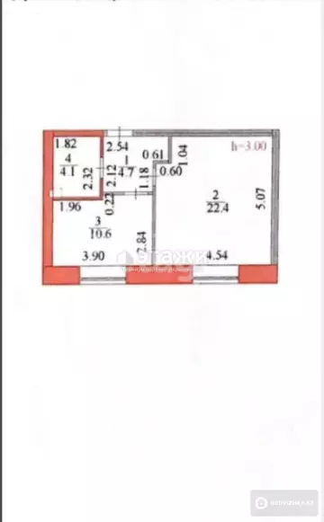 41.8 м², 2-комнатная квартира, этаж 9 из 12, 42 м², изображение - 10