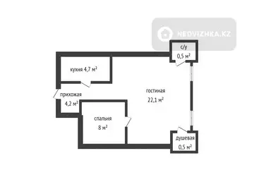 40 м², 2-комнатная квартира, этаж 10 из 17, 40 м², изображение - 24