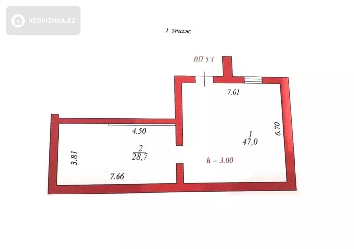 76 м², Помещение, этаж 1 из 13, 76 м², изображение - 1