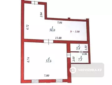 Офисное помещение, этаж 1 из 13, в жилом доме, 121 м²