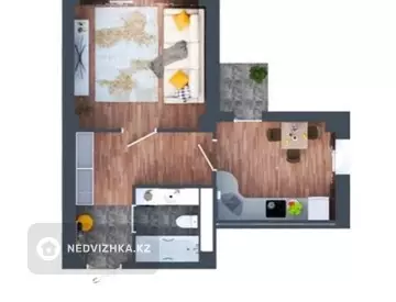 1-комнатная квартира, этаж 8 из 16, 32 м²