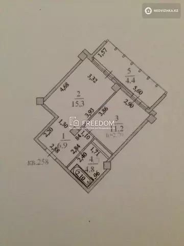 42 м², 1-комнатная квартира, этаж 7 из 17, 42 м², изображение - 11