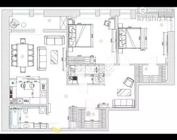 115 м², 3-комнатная квартира, этаж 8 из 8, 115 м², изображение - 4