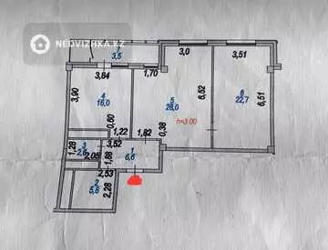 86 м², 2-комнатная квартира, этаж 18 из 20, 86 м², изображение - 0