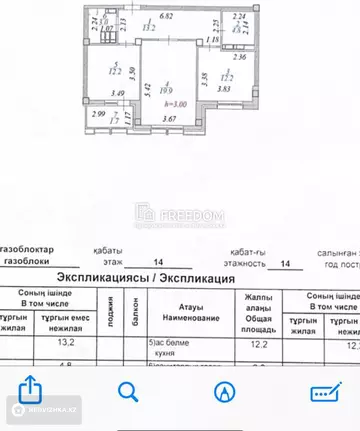 67 м², 2-комнатная квартира, этаж 14 из 14, 67 м², изображение - 16