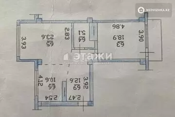 74 м², 2-комнатная квартира, этаж 6 из 8, 74 м², изображение - 11