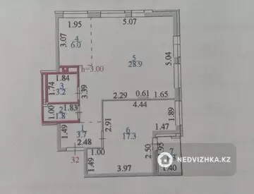 59 м², 2-комнатная квартира, этаж 5 из 12, 59 м², изображение - 1