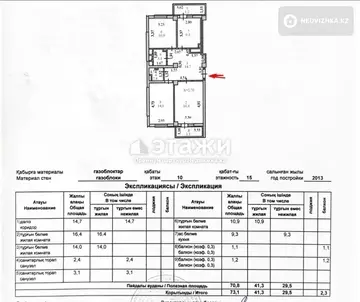 73.1 м², 3-комнатная квартира, этаж 10 из 15, 73 м², изображение - 29