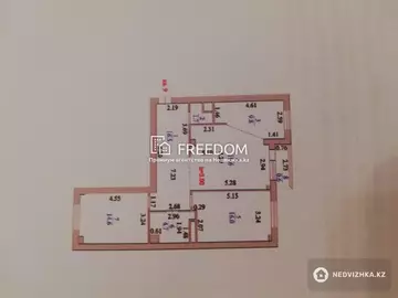 3-комнатная квартира, этаж 4 из 16, 84 м²