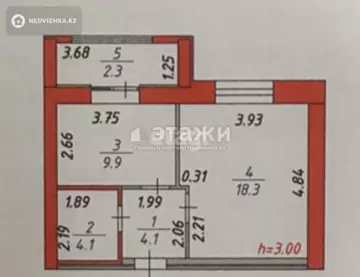 38.7 м², 1-комнатная квартира, этаж 10 из 10, 39 м², изображение - 6