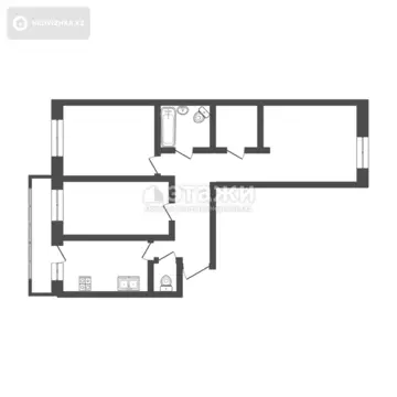 100 м², 3-комнатная квартира, этаж 12 из 12, 100 м², изображение - 30