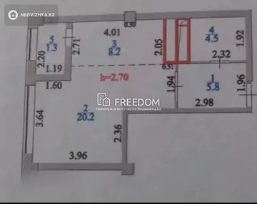 40 м², 1-комнатная квартира, этаж 6 из 24, 40 м², изображение - 7