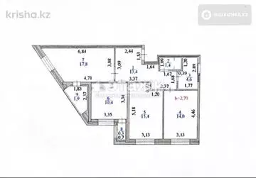 80 м², 3-комнатная квартира, этаж 18 из 22, 80 м², изображение - 11