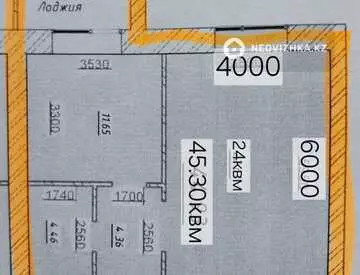 45.3 м², 1-комнатная квартира, этаж 10 из 12, 45 м², изображение - 8