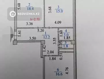 71.7 м², 2-комнатная квартира, этаж 7 из 14, 72 м², изображение - 37