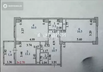 61 м², 2-комнатная квартира, этаж 11 из 14, 61 м², изображение - 14