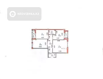 101 м², 3-комнатная квартира, этаж 2 из 9, 101 м², изображение - 0