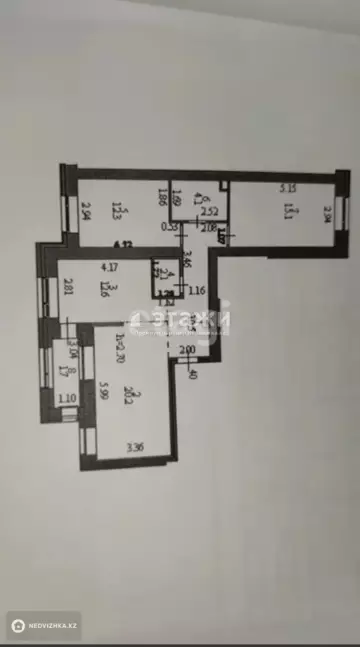 80 м², 3-комнатная квартира, этаж 2 из 9, 80 м², изображение - 2