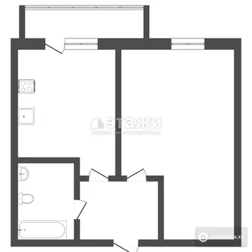 41 м², 1-комнатная квартира, этаж 4 из 6, 41 м², изображение - 6