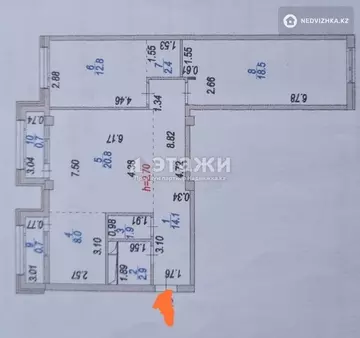 85 м², 3-комнатная квартира, этаж 8 из 9, 85 м², изображение - 11