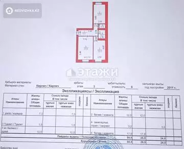 55.4 м², 2-комнатная квартира, этаж 3 из 6, 55 м², изображение - 23