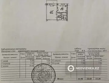 34 м², 1-комнатная квартира, этаж 5 из 5, 34 м², изображение - 5